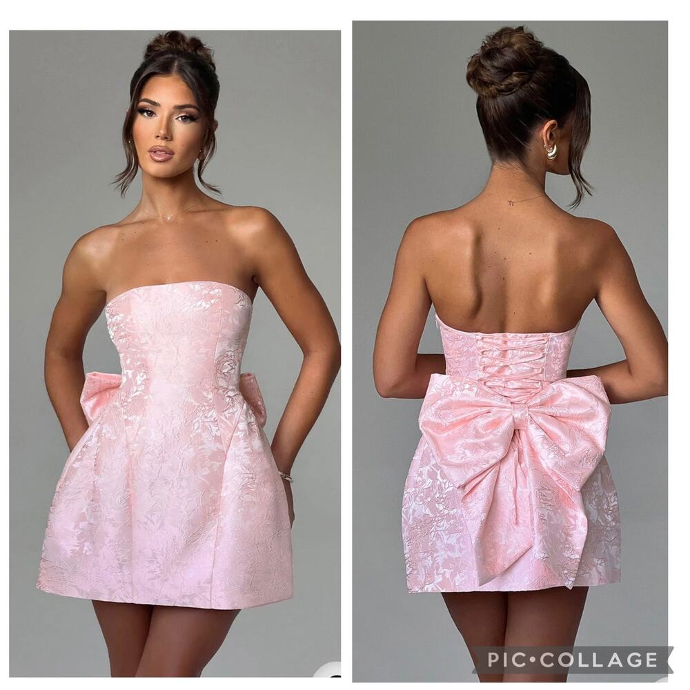 Babyboo Elenora Mini Dress in Blush Size Small